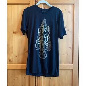 8103 clothing inc CA black short t sleeve 100 organic cotton spade graphic Sz M